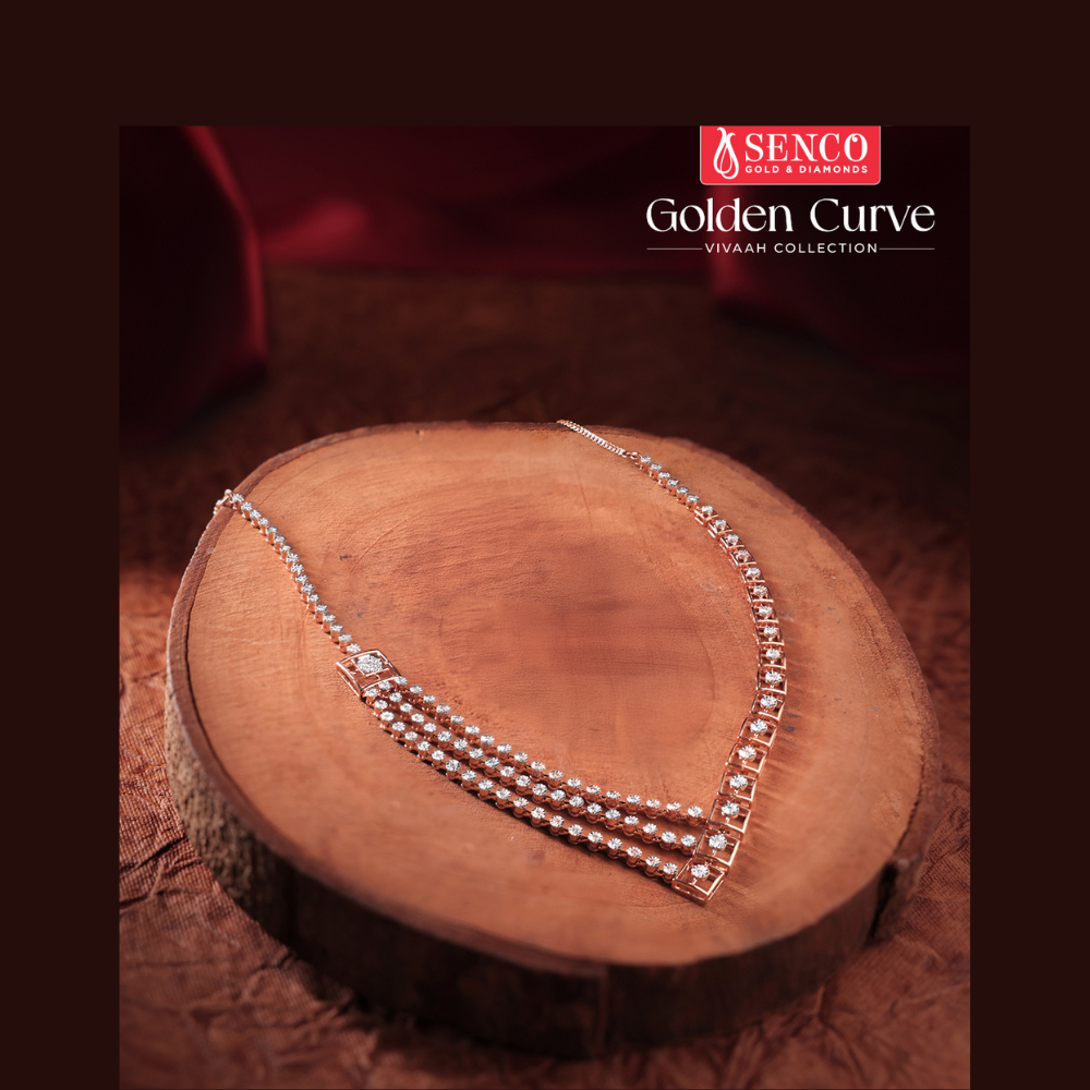 Senco Gold & Diamonds Latest Gold & Diamond necklace